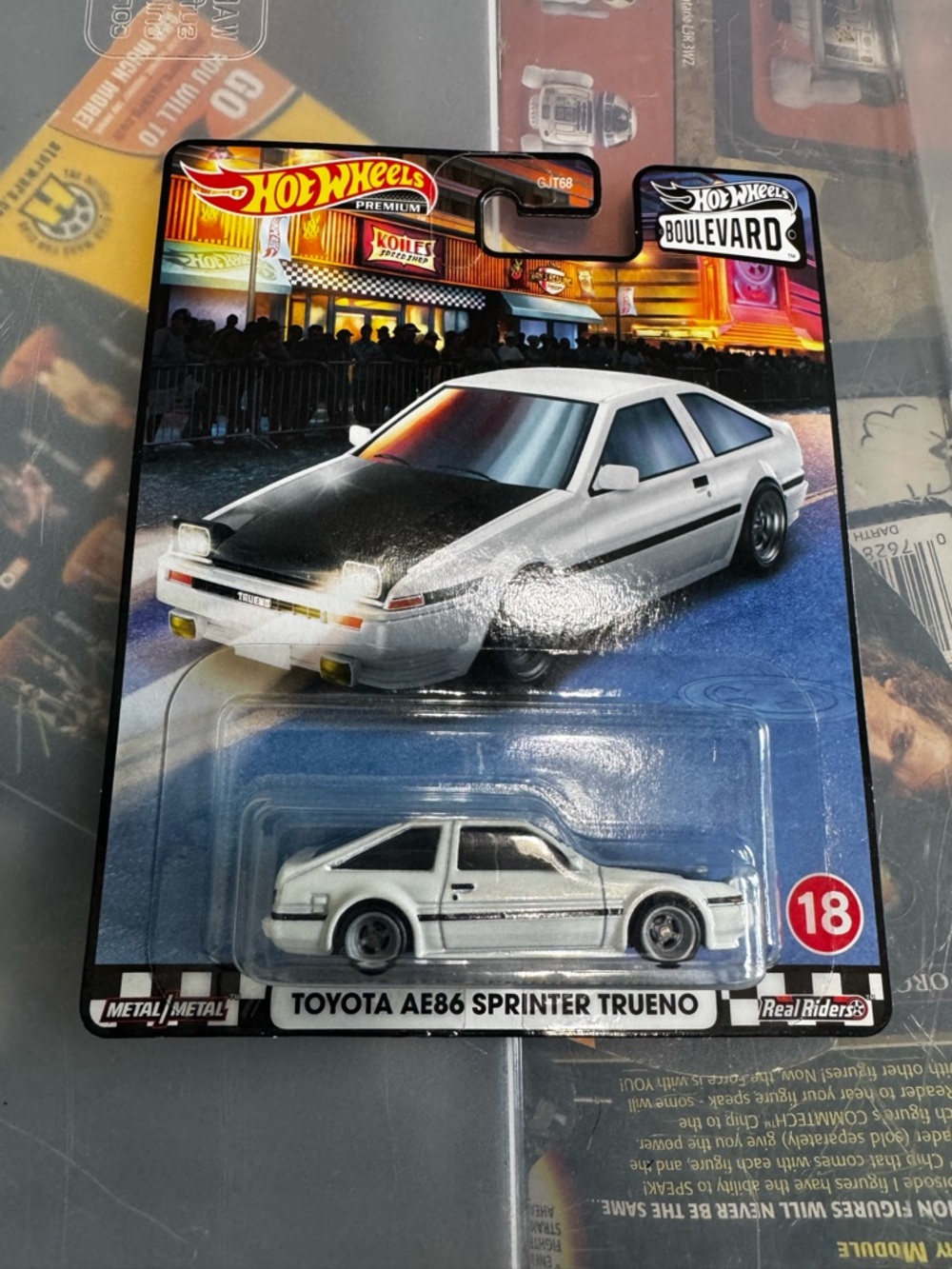 Hot Wheels Boulevard Toyota AE86 Sprinter Trueno Toy Car - White